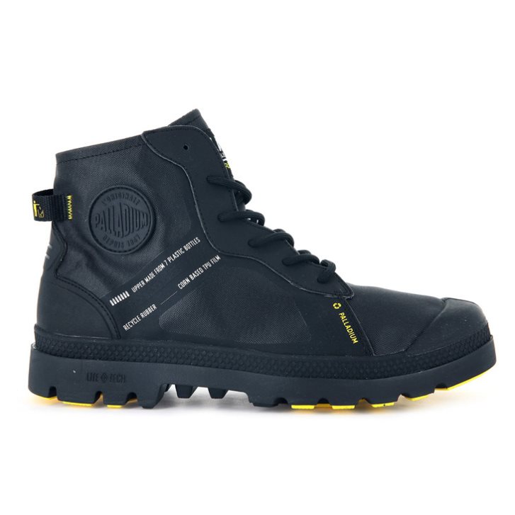 Palladium Pampa Lite+ RC WP+ 2 Men\'s Boots Black | UK P256-RBT